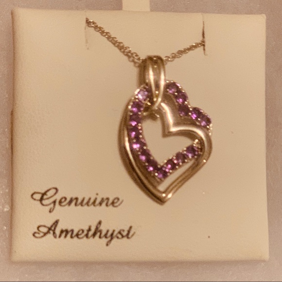 Sterling Silver Amethyst necklace - Picture 2 of 2